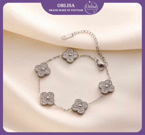 Lắc tay Van cleef full đá cao cấp thương hiệu ORLISA0