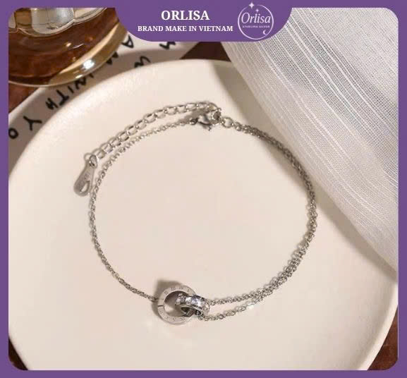 Lắc tay số La Mã đính đá thương hiệu ORLISA1