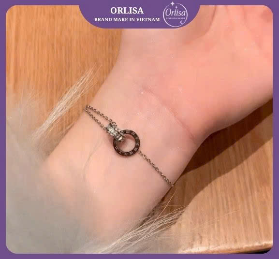 Lắc tay số La Mã đính đá thương hiệu ORLISA2