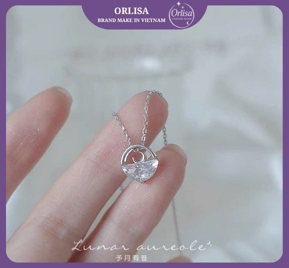 Dây chuyền Moon ngâm nước thương hiệu Orlisa0