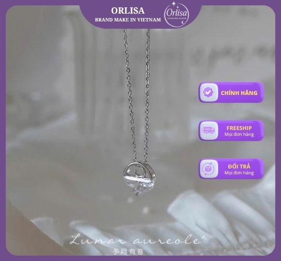 Dây chuyền Moon ngâm nước thương hiệu Orlisa